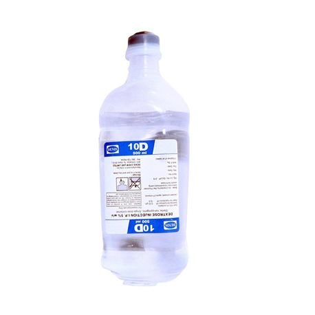 B Braun Dextrose 10% 500ml/bottle, 10bottles/ct